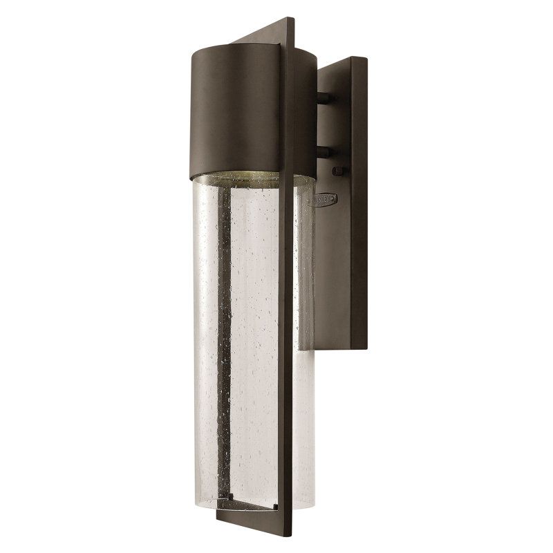 Shelter 1-Light Outdoor Sconce, 20" H x 6.25" W, Hematite, MED