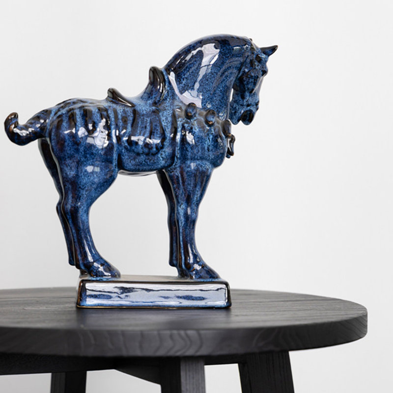 Blue Abstract Ceramic / Porcelain Decorative Object