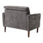 85cm Wide Tufted Chenille Armchair with Pillows