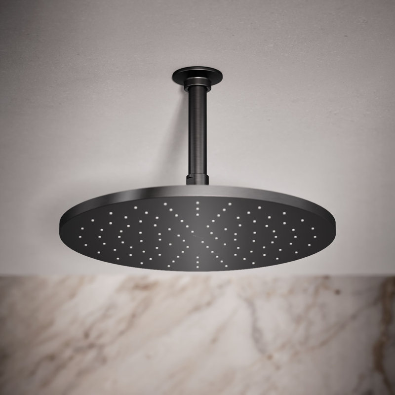 Rond contemporain 12 po Pomme de pluie à fonction unique 2,5 gallons par minute