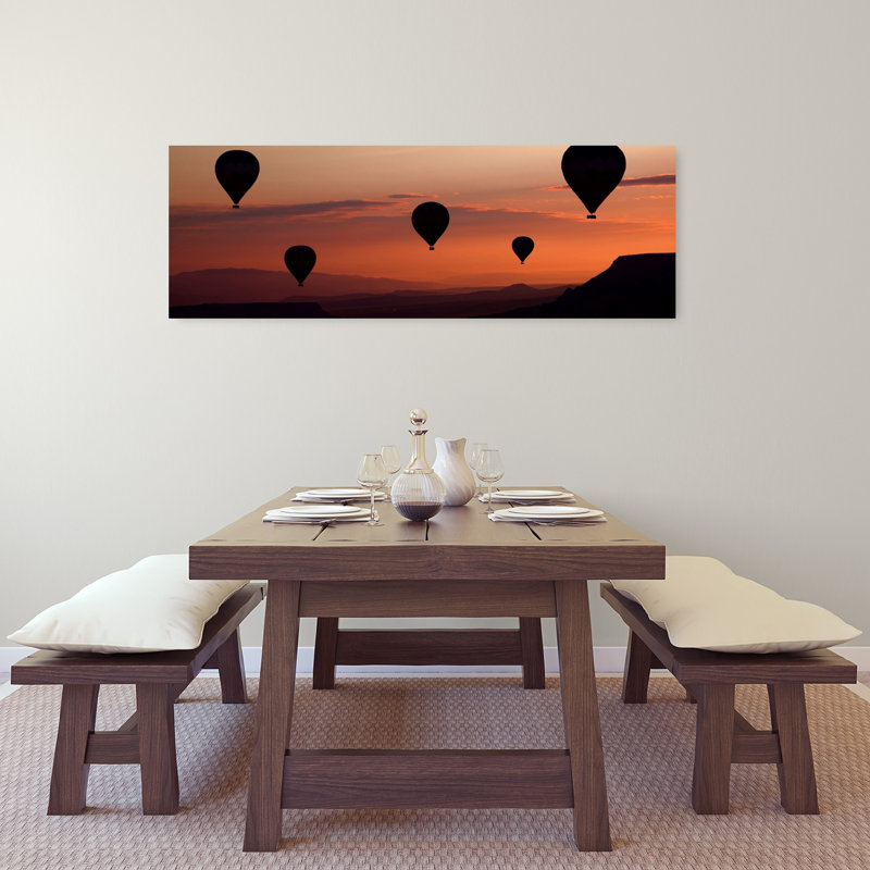 Sunrise Balloon Flight by Engin Karci - Wrapped Canvas Panoramic Print, 121.92 cm H x 40.64 cm W