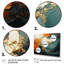 «Blue and Golden Marble Storm VI», ensemble de 4 peintures murales abstraites-1840613699