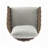 2-Pieces Outdoor Metal Patio Club Chair