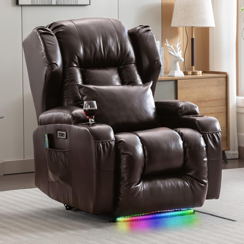 Fauteuil inclinable Barberie, Brun