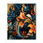 Rustic Paisley Radiant Gardens - Horloge murale rayée moderne-1538123170