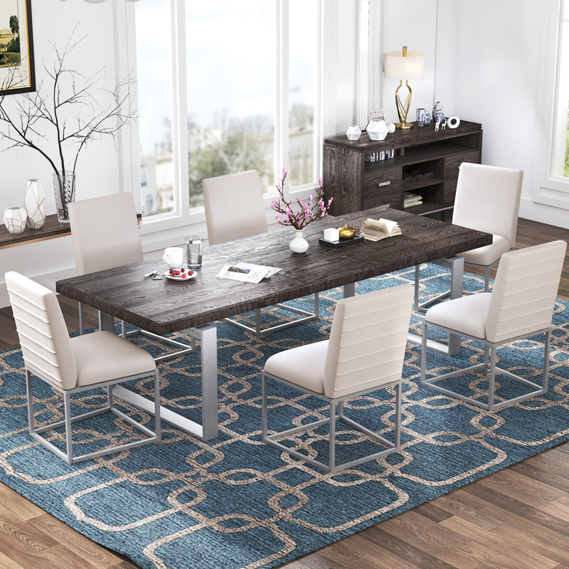 Hokku Designs 5 - Piece Extendable Double Pedestal Dining Set