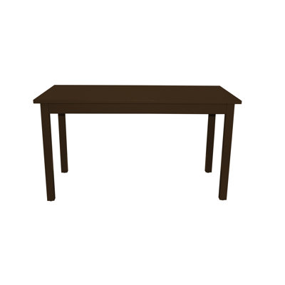60" Coffee Solid Wood Dining Table