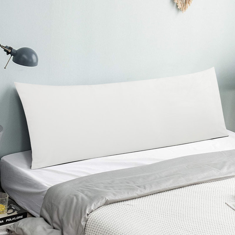 Velvet Zipper Body Pillowcase, White