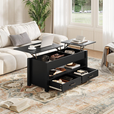 Table basse à plateau relevable moderne Modern Farmhouse