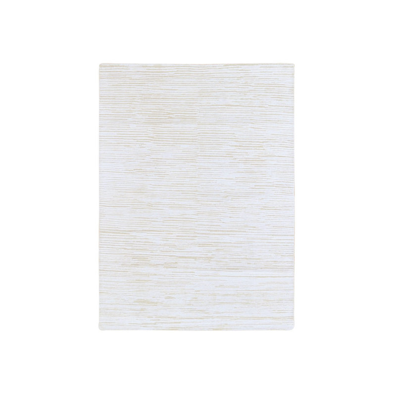 Tapis ivoire 4 pi 3 po x 6 pi 1 po en soie texturée ton sur ton Gabbeh 44C97DE45A9048FFB84E488AB3B83BEC