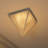 Triangular Pyramid Table Lamp Stainless Steel Base Desk Lamp