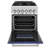 ZLINE 24 In. 2.8 Cu. Ft. Legacy Dual Fuel Range with 4 Burner Gas Cooktop and Electric Convection Oven-1792117621