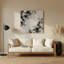 Abstrait aquarelle 5, art mural gris en métal-512381878