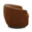 Fauteuil demi-tonneau pivotant rembourré Marcy-101378029
