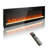 60 Inch Electric Fireplace, Recessed And Wall Mounted Fireplace