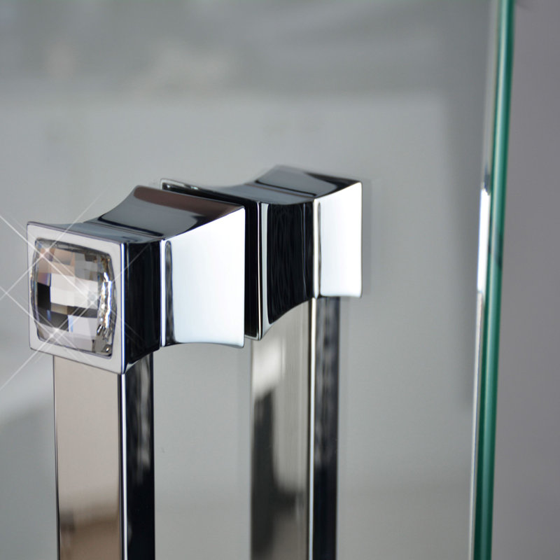 Vitta Back to Back Door Pull, Diamond Chrome