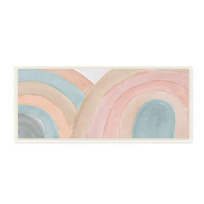 «Subtle Rainbow Arches Layered Blue Brown Red» par Emily Navas - Peinture