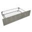 Lit plateforme double avec rangement en velours gris-1073106767-1073106763