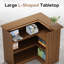 Bureau de réception en L avec comptoir Lureta, table de réception rustique de 51,18 pouces, comptoir de caisse de bienvenue Boho pour bureau, commerce de détail, hall d'entrée, salon de beauté