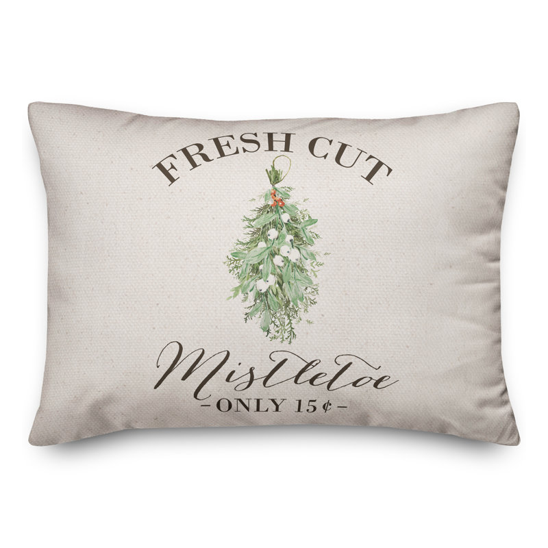  Housse et insert de coussin rectangulaire Mistletoe Light