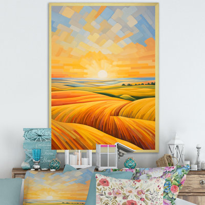 Prayies Sunrise Melody sur toile