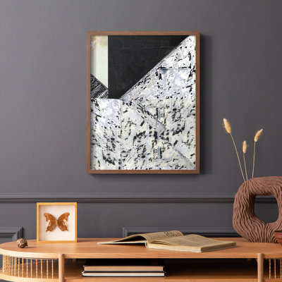Tiles & Texture Abstract Angles II Framed Print - Solid Wood
