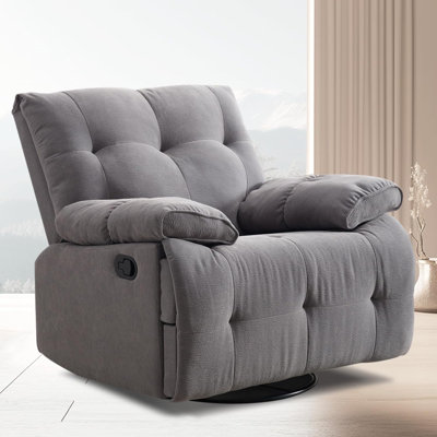 38" Wide Oversize Manual Swivel Rocker Recliner