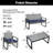 Durable 4-piece Patio Dining Sets, Acacia Wood And Modern Rattan For Garden And Porch