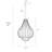 Modern 4-Light Boho Empire Beaded Chandelier