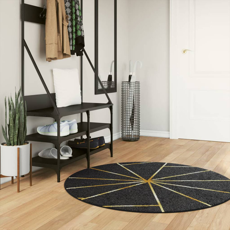 Haraldur Abstract Area Rug, Round 120cm