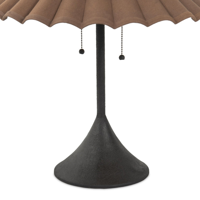 Fiorella Table Lamp-Espresso Canvas, Espresso Canvas