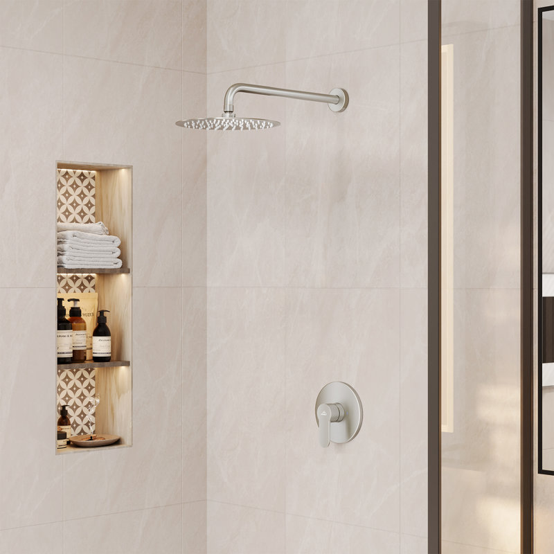 All-In-One Kit with Rough in-Valve, Brushed Nickel