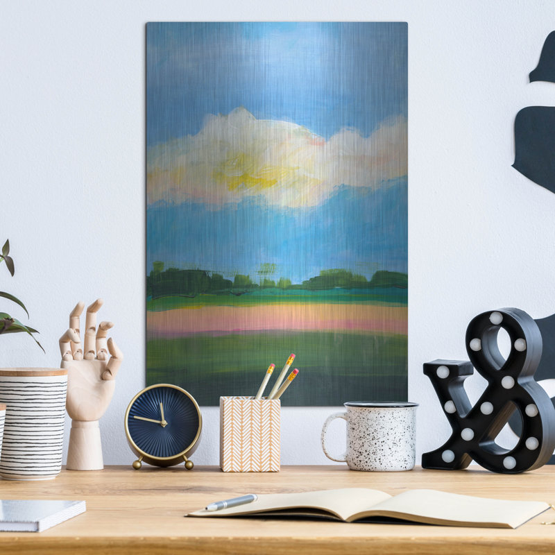 Art mural en métal Winston Porter «Beneath a Cloudy Sky 2» par Jan Weiss, H 16 po x l 12 po