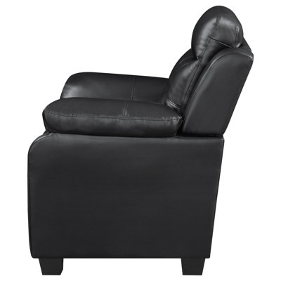 Chaise moderne en tissu et coussin Ciddrenar