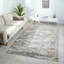 Tapis d'intérieur moderne en polyester Conrado Joseph, bleu / taupe-958956316