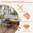 Mirton Round Teak Solid Wood Yes Outdoor Dining Table , 31.5 " W 31.5 " D