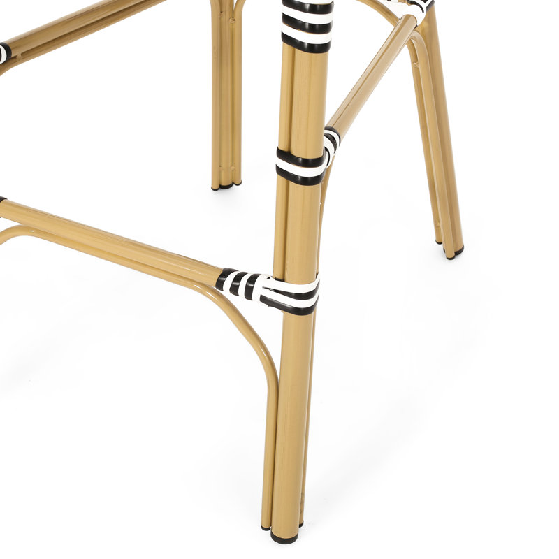 Structure en aluminium rouille blanche et noire 29,5 po