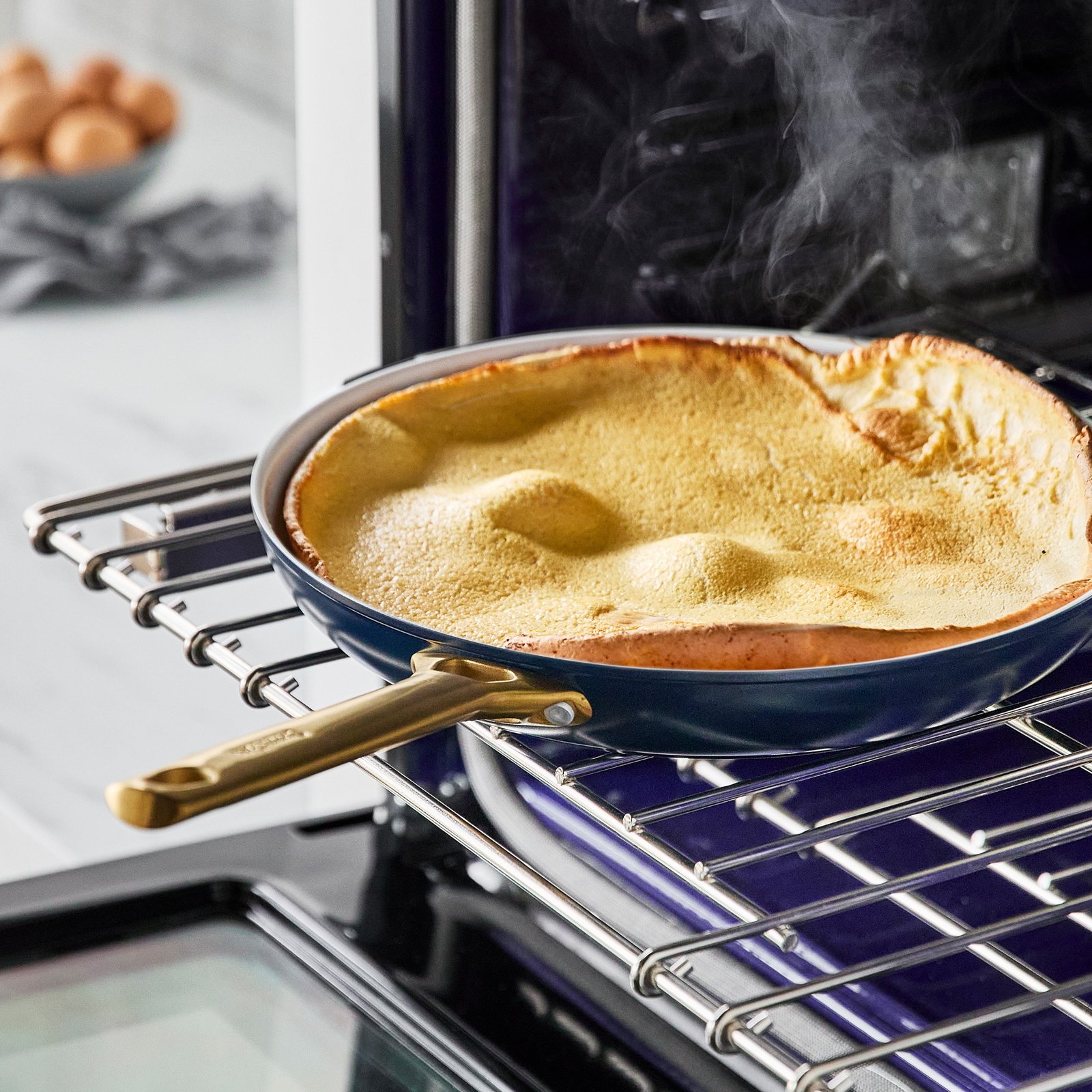 GreenPan Reserve 3-Piece Frying Pan Set, Oxford Blue