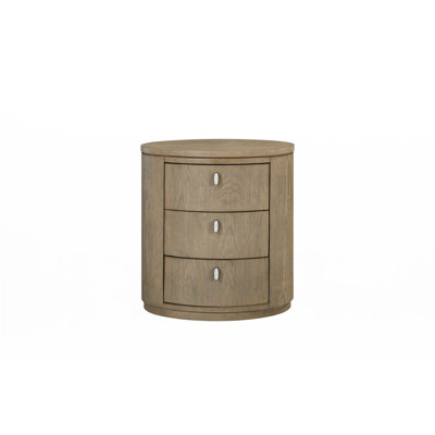 Table de chevet ovale - Caramel