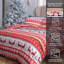 Deer Snowflake Lightweight Microfiber Christmas Duvet Cover Set 3 Pieces-101686019