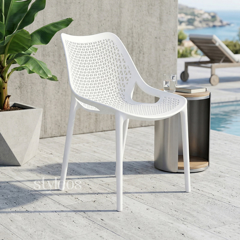 43cm H Side Chair, White