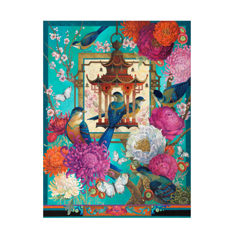Mahkar The Asiatic Garden par David Galchutt, H 32 po x l 24 po x P 2 po