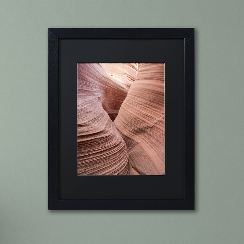«Spiral V», reproduction de photo sur toile encadrée, H 14 po x l 11 po x P 0,5 po, Noir, Cadre noir