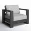 Fauteuil d'extérieur en aluminium 37,40 po Hoyt-1699391003-1687941105