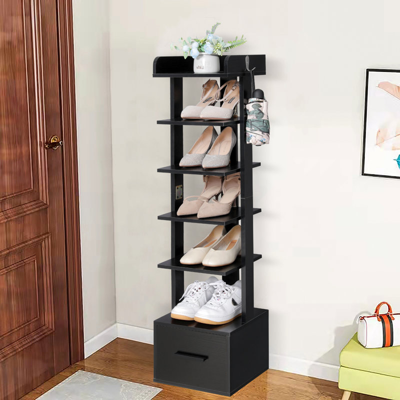 Range-chaussures 6 paires, Noir