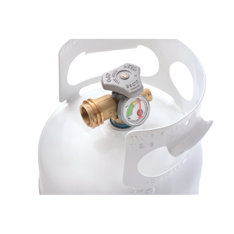 Flame King 5lb (1.25-Gallon Capacity) EMPTY Propane Tank w/ Built-in Gauge