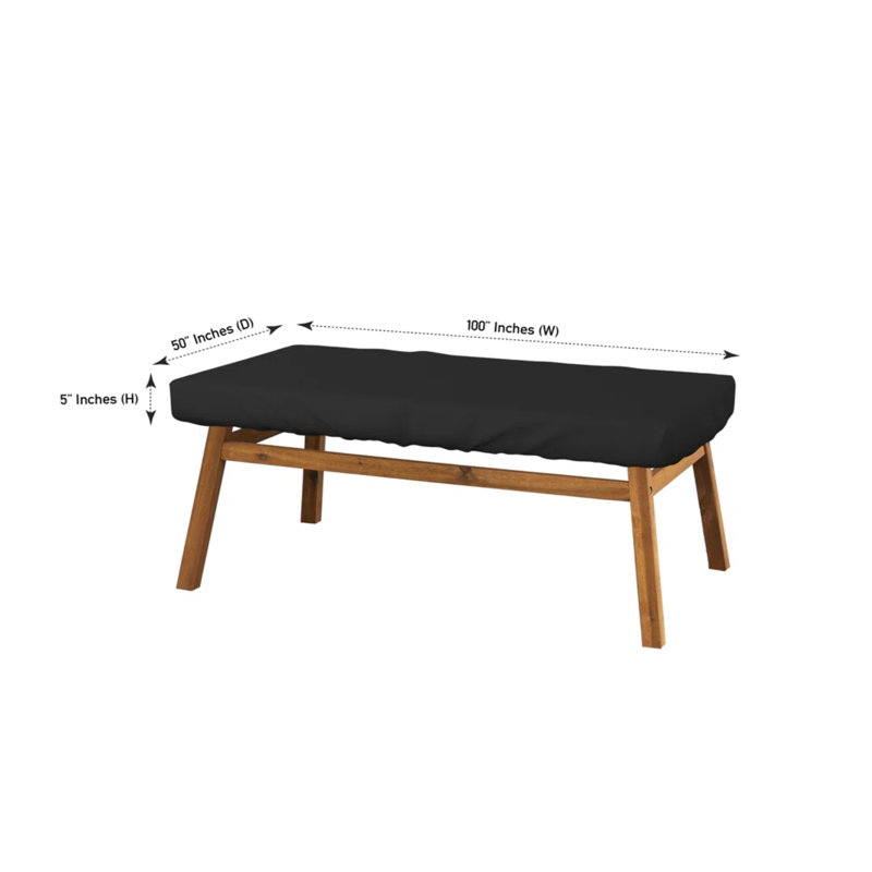 Outdoor Cover, 12.7cm H x 254cm W x 127cm D
