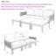 Lit de jour de patio en bois d'acacia de 73,2 po de largeur avec coussins-823216848