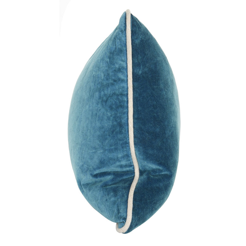 Goodall Reversible Throw Pillow, Rectangle 14"H x 20"W, Marine Blue