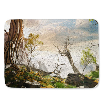 Tapis de bain en microfibre / microsuède Claymont